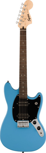 Squier Sonic Mustang HH Electric Guitar in California Blue - Image 3