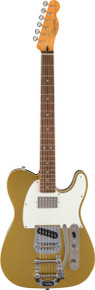 Squier Classic Vibe '60s Custom Telecaster SH with Bigsby Electric Guitar in Aztec Gold - Image 2