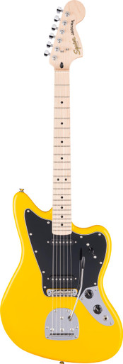 Squier Limited Edition Affinity Series Jaguar Electric Guitar in Graffiti Yellow - Image 3