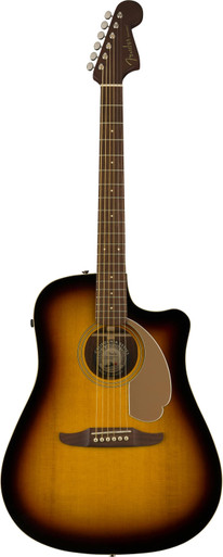 Fender Redondo Player Electro Acoustic Guitar in Sunburst - Image 3