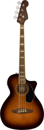Fender Kingman Electro Acoustic Bass Guitar in Shaded Edge Burst - Image 3