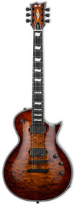 ESP E-II Eclipse Electric Guitar in Tiger Eye Sunburst - Image 2