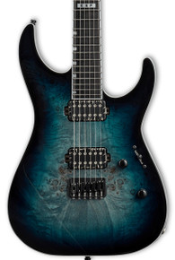ESP E-II M-II HT Electric Guitar in Mercury Blue Burst (25295) - Image 3