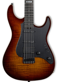 ESP E-II SN-III HT Electric Guitar in Tiger Eye Sunburst (19719) - Image 3