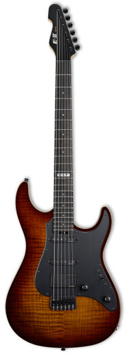 ESP E-II SN-III HT Electric Guitar in Tiger Eye Sunburst - Image 3