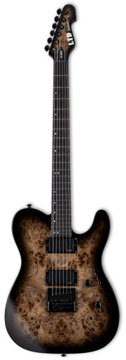 ESP LTD TE-1000 EverTune Electric Guitar in Charcoal Burst - Image 3