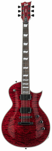 ESP LTD EC-1000 QM Electric Guitar in See Thru Black Cherry Fluence - Image 3
