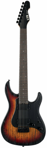 ESP LTD SN-1007 HT Baritone Electric Guitar in Fireblast - Image 3