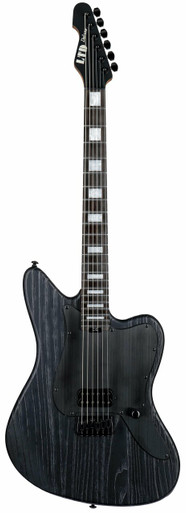 ESP LTD XJ-1 Hardtail Electric Guitar in Black Blast - Image 3