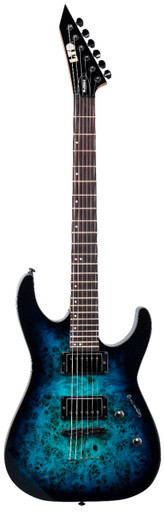 ESP LTD M-200DX NT Electric Guitar in Blue Burst - Image 3