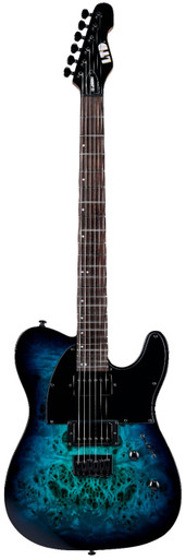 ESP LTD TE-200DX Electric Guitar in Blue Burst - Image 3