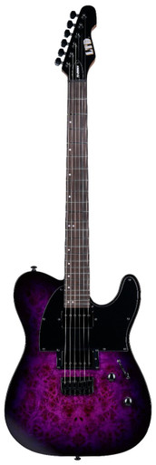 ESP LTD TE-200DX Electric Guitar in Purple Burst - Image 3