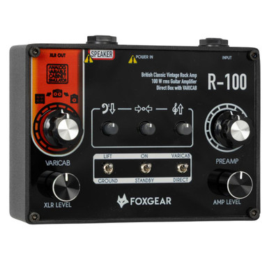 Foxgear R-100 British Classic Vintage Rock 100W Guitar Amp Pedal - Image 3
