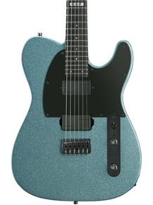 ESP E II T-6 Electric Guitar in Ice Blue Sparkle Satin (62274) - Image 3