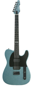 ESP E II T-6 Electric Guitar in Ice Blue Sparkle Satin - Image 2