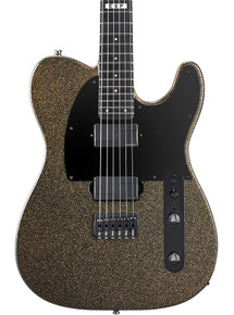 ESP E II T-6 Electric Guitar in Pale Gold Sparkle Satin (62276) - Image 3