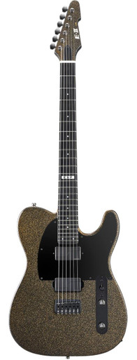 ESP E II T-6 Electric Guitar in Pale Gold Sparkle Satin - Image 3