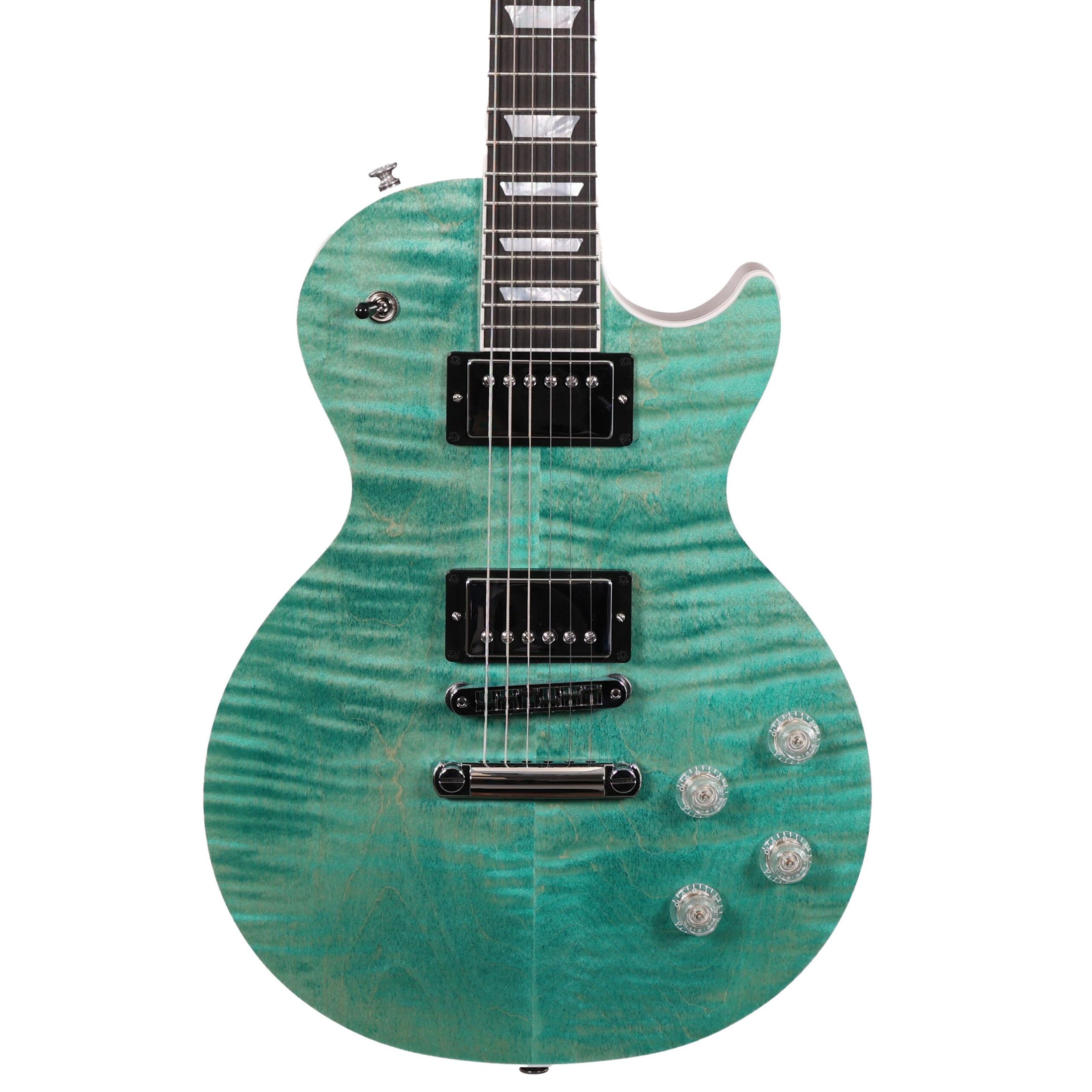 Gibson Les Paul Modern Electric Guitar with Figured Maple Top in Seafoam Green (58990)