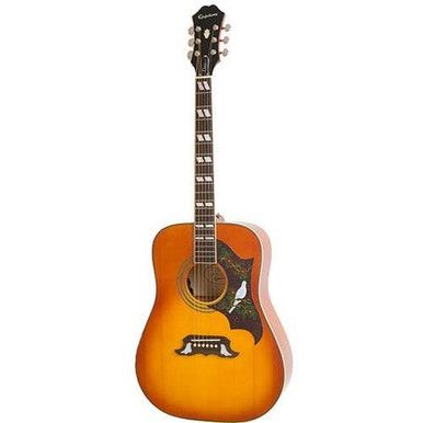 Epiphone Studio Dove Electro Acoustic Guitar In Violin Burst - Image 3