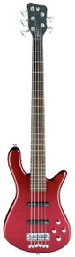 Warwick RockBass Guitar Streamer LX 5 in Solid Red Metallic High Polish - Image 2