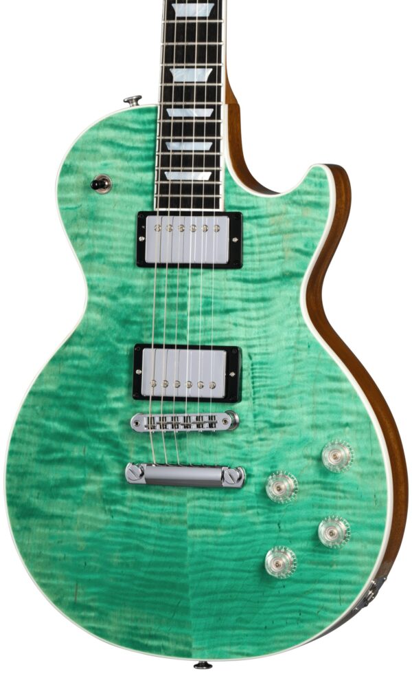Gibson Les Paul Modern Electric Guitar with Figured Maple Top in Seafoam Green (25518)