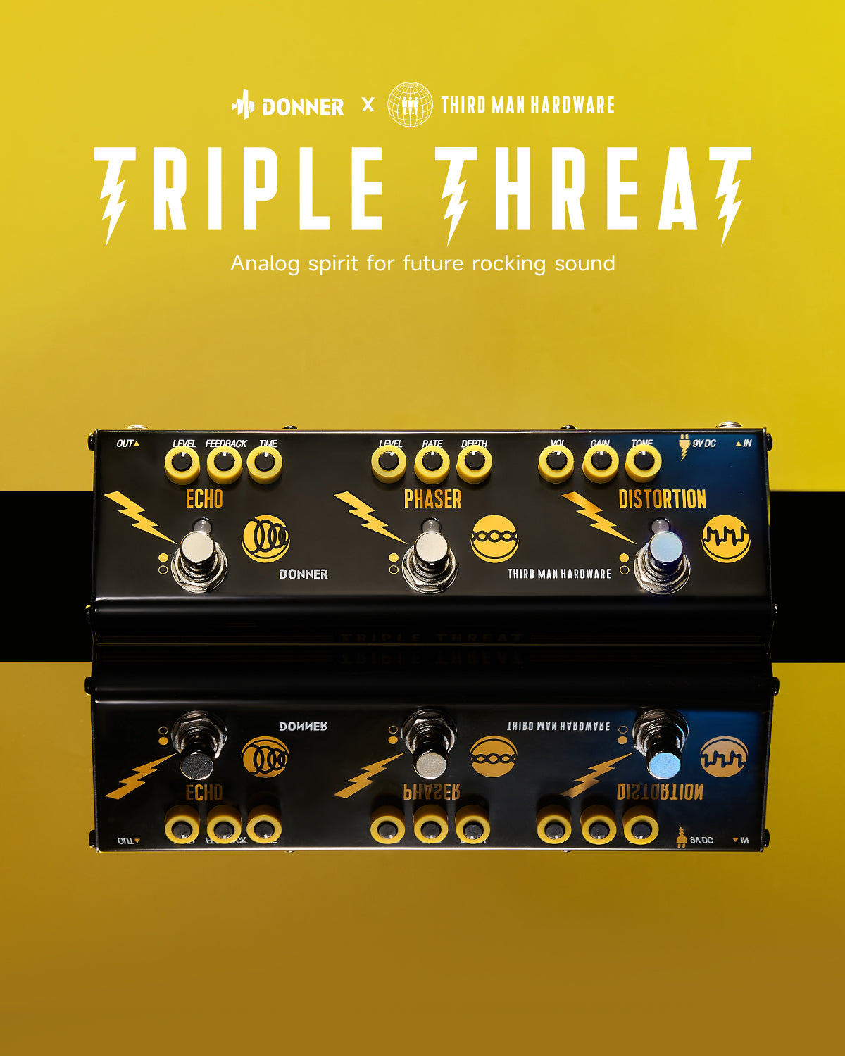 Donner Triple Threat Effect Pedal - Image 3