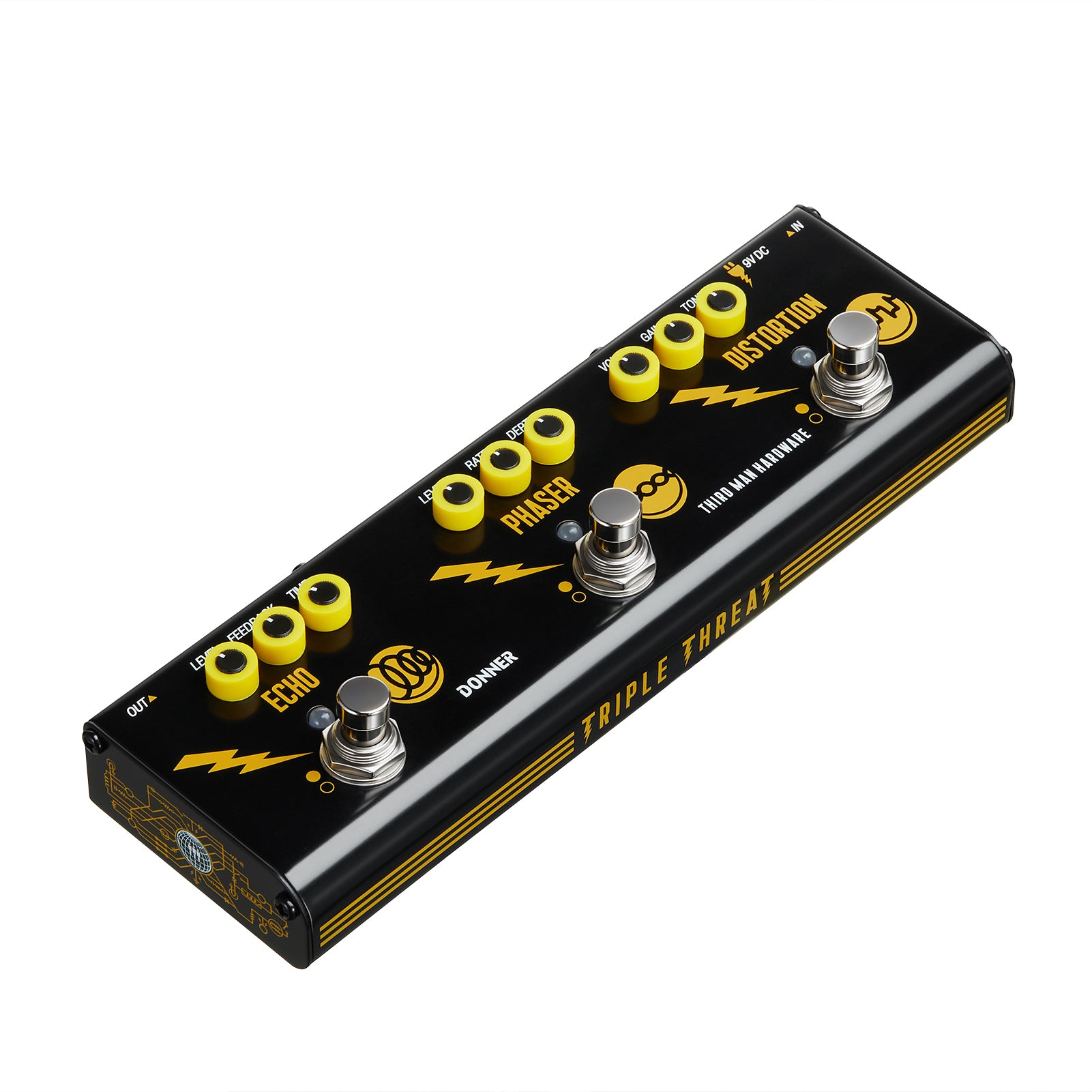 Donner Triple Threat Effect Pedal - Image 2