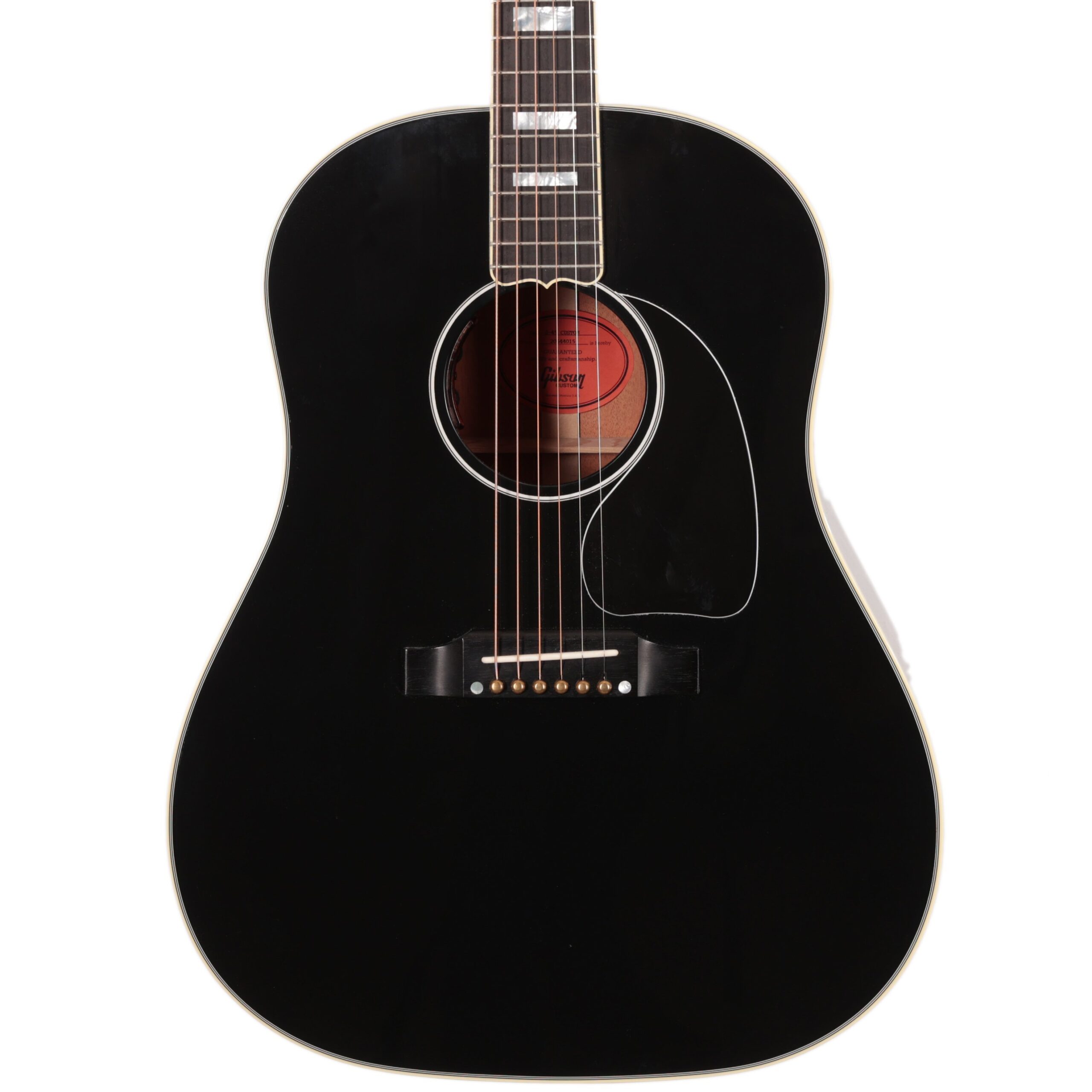 Gibson Custom Shop J-45 Custom Electro Acoustic Guitar in Ebony (28410)