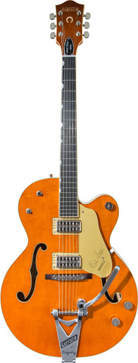Gretsch G6120T-BSSMK Brian Setzer Signature `59 Nashville Hollow Body Electric Guitar in Smoke Orange - Image 3