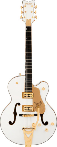 Gretsch Synchromatic Falcon Hollow Body Electric Guitar with Bigsby in Snowcrest White - Image 3