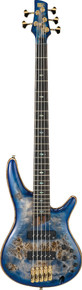 Ibanez SR2605-CBB Premium 5-String Bass Guitar in Cerulean Blue Burst - Image 2