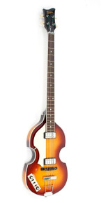 Hofner HCT Left Handed Violin Bass Guitar in Sunburst - Image 2