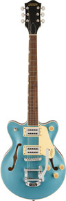 Gretsch G2655T Streamliner Center Block Jr. Double-Cut Electric Guitar with Bigsby in Arctic Blue - Image 2