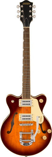 Gretsch G2655T Streamliner Center Block Jr. Hollow-Body Electric Guitar with Bigsby in Forge Glow - Image 3