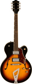 Gretsch G2420 Streamliner Hollowbody Electric Guitar with Chromatic II Tailpiece in Aged Brooklyn Burst - Image 2