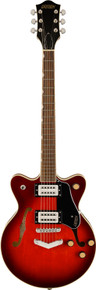 Gretsch G2655 Streamliner Center Block Jr. Double-Cut Electric Guitar with V-Stoptail in Claret Burst - Image 2