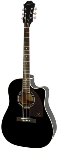 Epiphone Studio J-45 EC Electro Acoustic In Ebony - Image 3