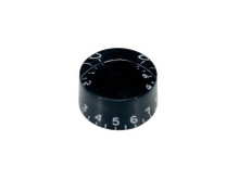 Replacement Electric Guitar Speed Knob (Hatbox Style) Trans Black - Image 3