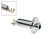 Acoustic Guitar Endpin Jack with Fixed Plate in Chrome - Image 3