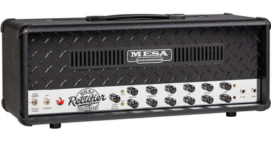 Mesa Boogie 100W 90s Dual Rectifier 2-Channel Amplifier Head in Black Bronco Chrome - Image 3