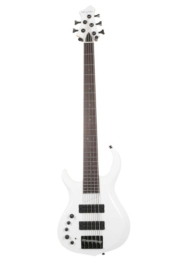 Sire Version 2 Left Handed Marcus Miller M2 5-String Bass Guitar in White Pearl - Image 3