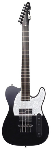 ESP Stephen Carpenter STEF-T7B Electric Guitar in Black - Image 3