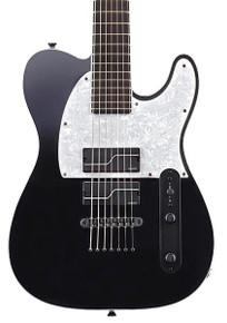 ESP Stephen Carpenter STEF-T7B Electric Guitar in Black (56062) - Image 3
