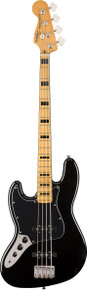 Squier Classic Vibe 70s Jazz Bass Guitar Left Handed Maple Fingerboard Black - Image 2