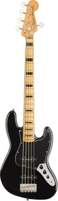 Squier Classic Vibe 70s Jazz Bass Guitar V Maple Fingerboard Black - Image 2