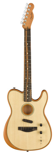 Fender American Acoustasonic Telecaster Acoustic/Electric Guitar in Natural - Image 3