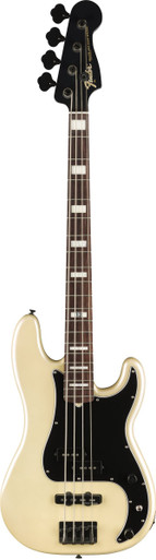 Fender Duff McKagan Signature Deluxe Precision Bass Guitar in White Pearl - Image 3