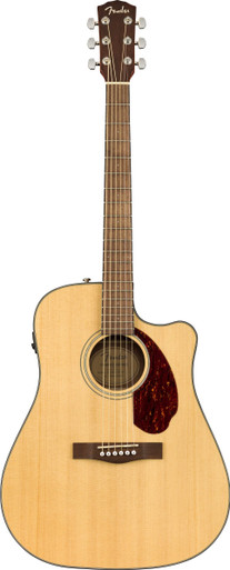 Fender CD-140SCE Dreadnought Electro Acoustic Guitar in Natural - Image 3