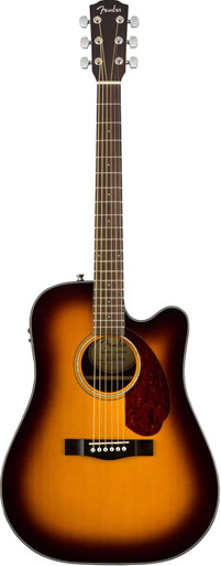 Fender CD-140SCE Dreadnought Acoustic Guitar in Sunburst - Image 3