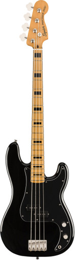 Squier Classic Vibe 70s Precision Bass Guitar in Black - Image 3
